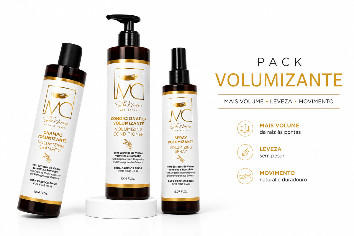 Pack MCLUX Volumizante Trio — Champô + Condicionador + Spray